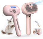 Side profile of Eilimy electronic pet brush with water tank