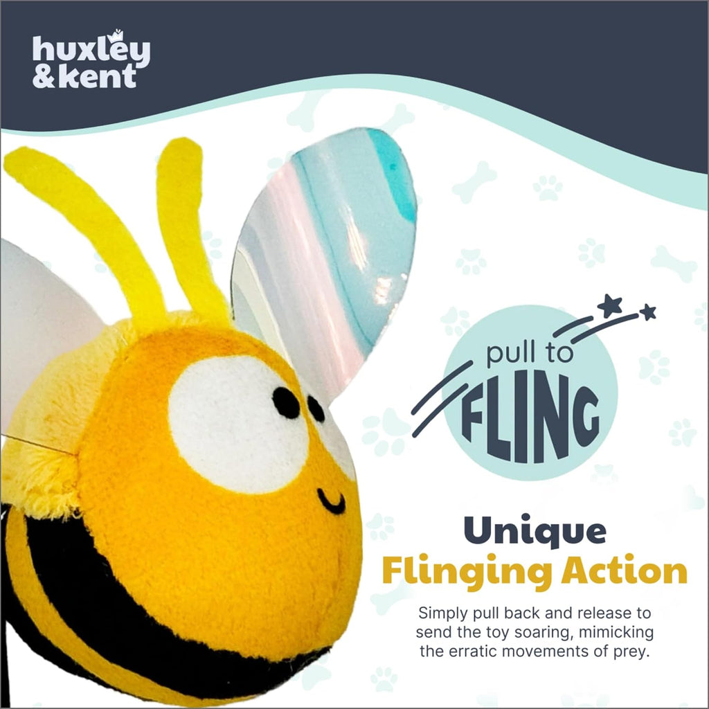 Huxley & Kent plush cat toy packaging showing authentic USA imported beauty and lifestyle standard.