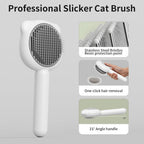 Ziofy white slicker brush for long and short haired pets