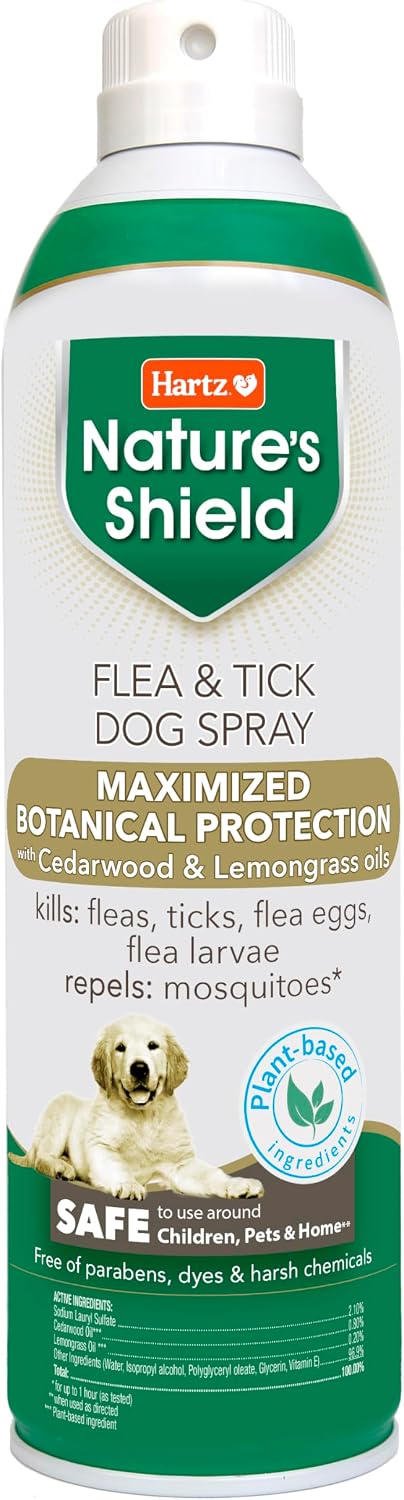 Hartz Nature's Shield Flea & Tick Dog Shampoo Maximized Botanical Protection & Prevention with Cinnamon, Citronella & Rosemary Oils, 14 Ounces - Image 10