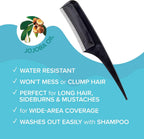 Water resistant temporary hair concealer brush showing small tooth applicator for precision