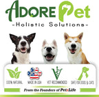 Adore Pet natural pet dental care gel bottle on white background