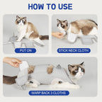 Durable hanging hooks and secure attachment straps of the pet grooming restraint harness