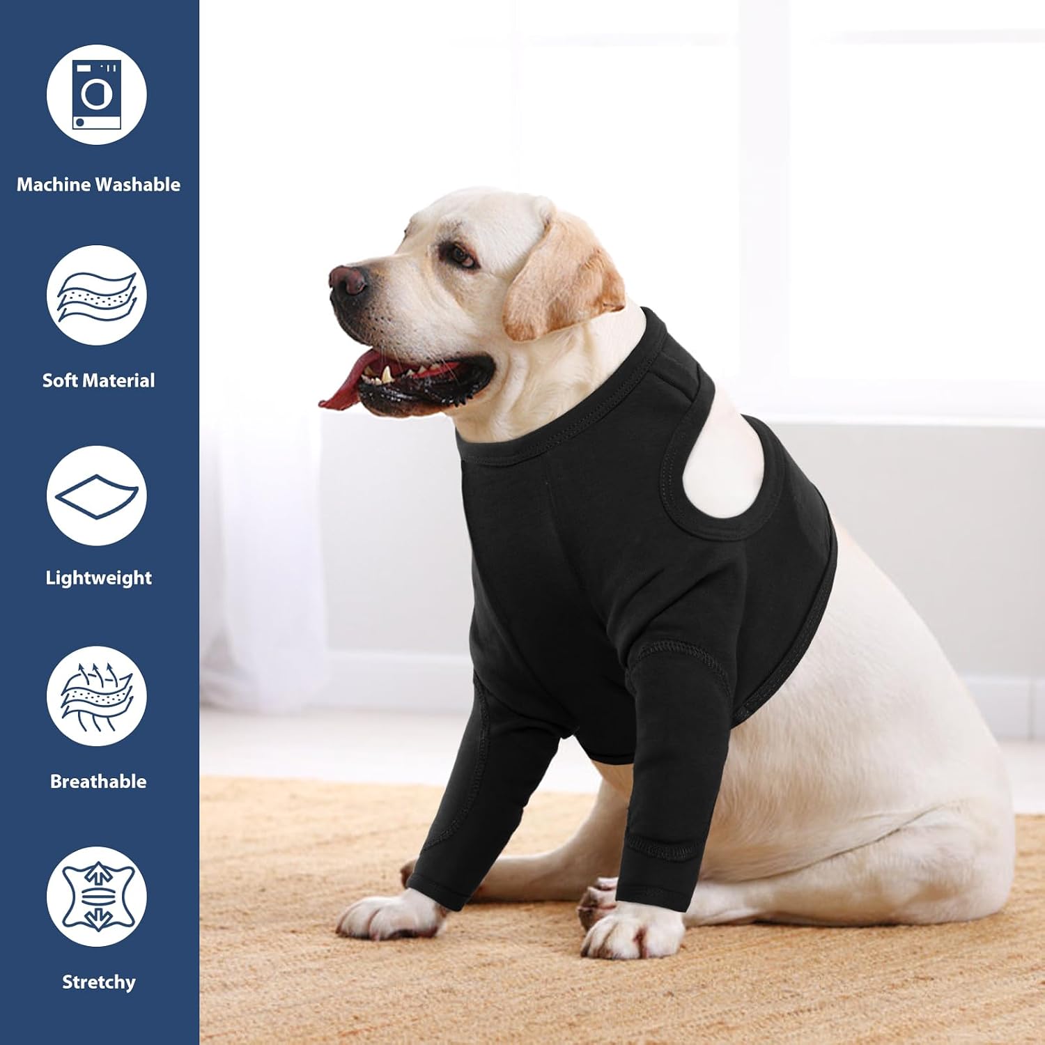 IDOMIK post surgery dog body suit adjustable magic tapes