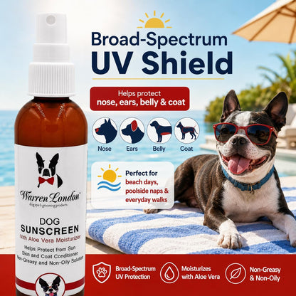 Warren London non greasy dog sunscreen spray for summer care