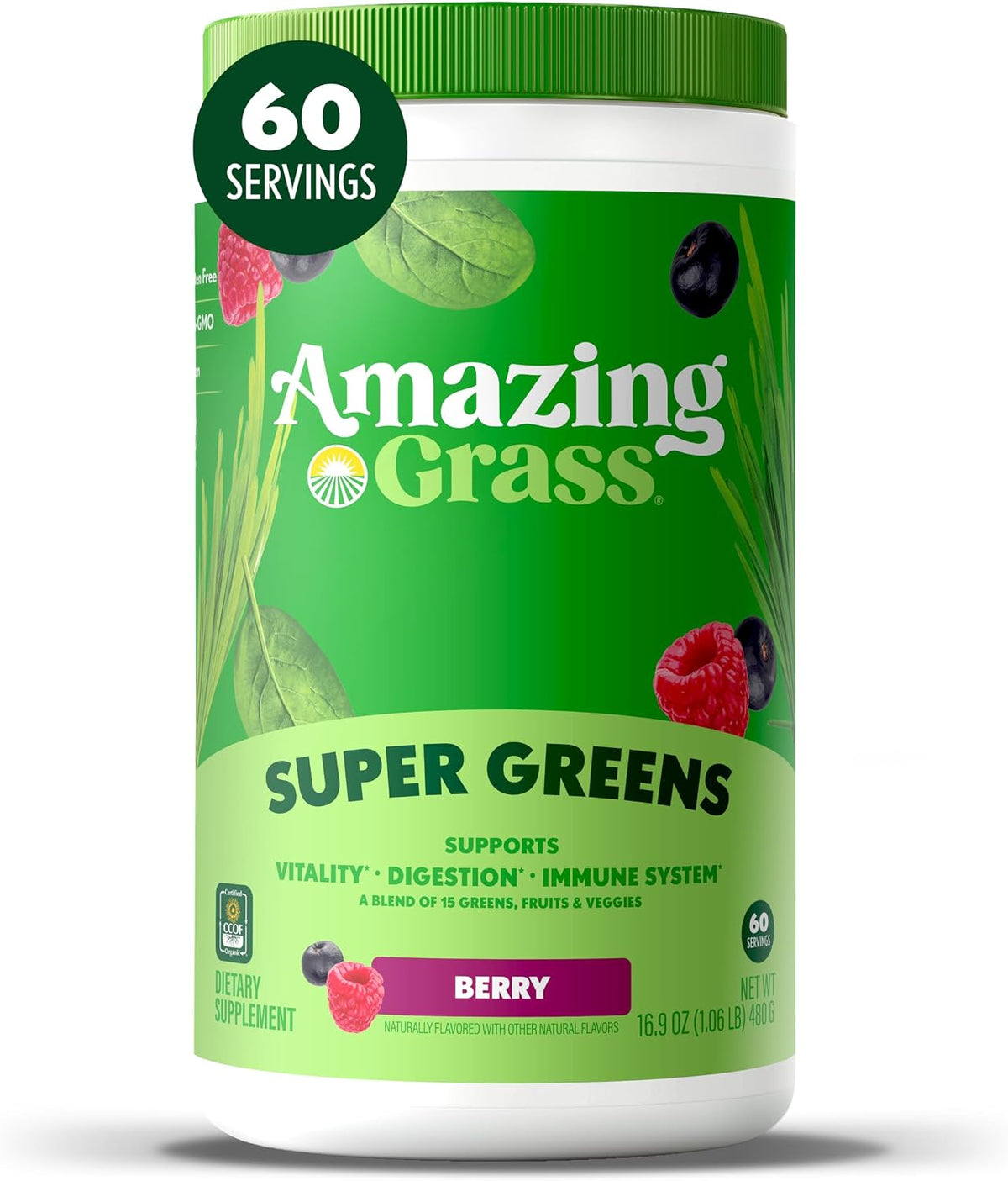 Amazing Grass Super Greens Powder Original, 30 Servings, 8.5 oz - Image 13