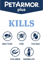 Back label of PetArmor Plus for cats showing active ingredients and application details