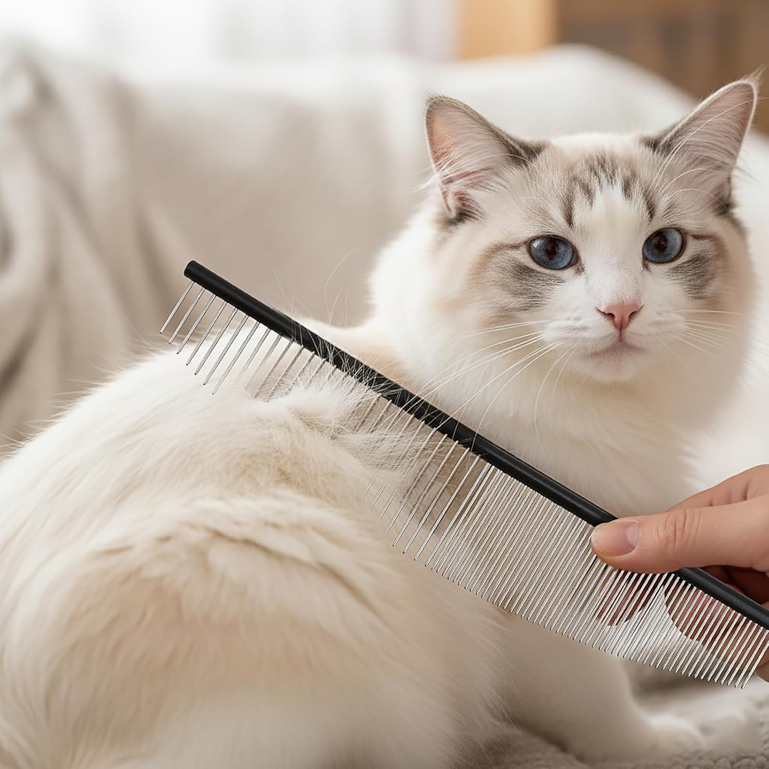 KH866 19cm grooming comb for Poodles and Goldendoodles
