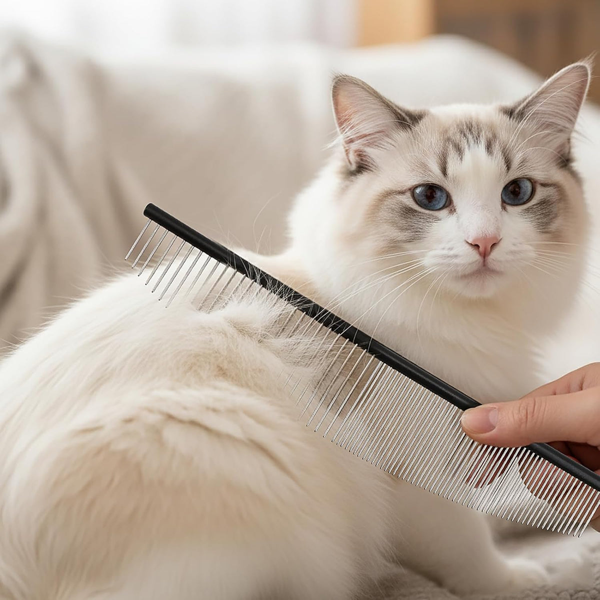 KH866 19cm grooming comb for Poodles and Goldendoodles