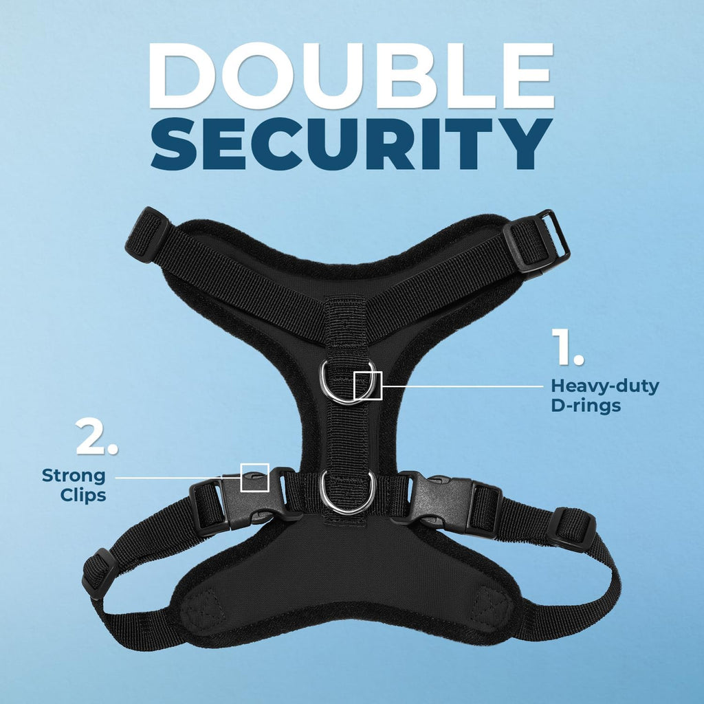 Voyager mesh dog harness showing adjustable strap mechanism
