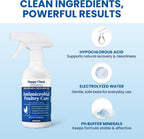 Back label of Lemant skin repair spray showing ingredients and usage.