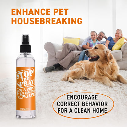 Emmy's Best Stop the Spray USA imported dog repellent packaging
