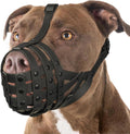 Mayerzon Pitbull basket muzzle front view for large dogs