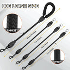 Soft sponge padded handle of the heavy-duty nylon dog leash providing hand protection.