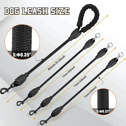 Soft sponge padded handle of the heavy-duty nylon dog leash providing hand protection.