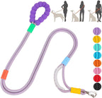 JSXD 5 feet heavy duty dog leash purple front view