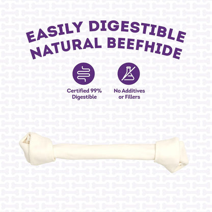 Treatly American sourced beefhide dog treat showcasing dental health benefits.