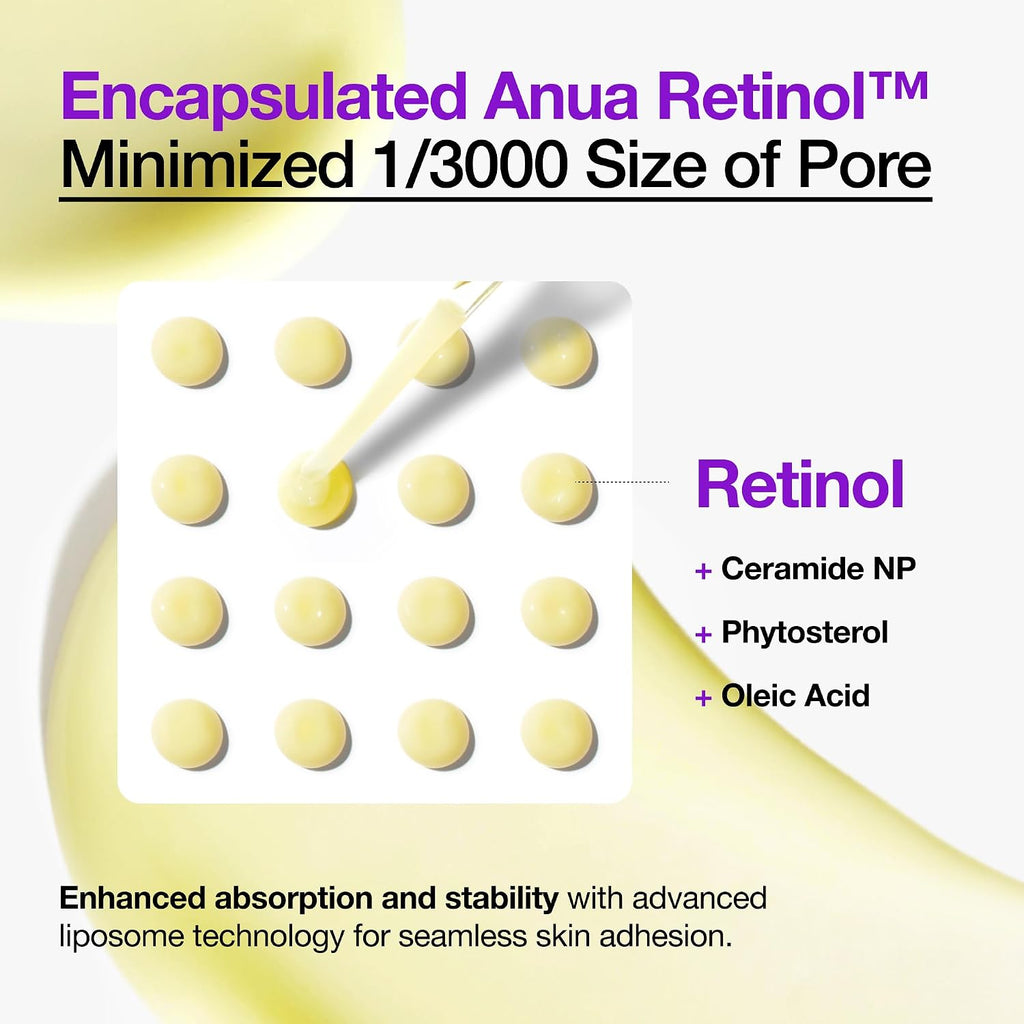 Anua Retinol Serum for Smooth & Renewed Texture, 1.01 fl oz - Image 6