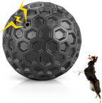 DISSKNIC Indestructible Squeaky Dog Ball, Relieves Anxiety, Cleans Teeth, Interactive Chew Toy for Aggressive Chewers, Dog Toy for Large Breeds, Outdoor Waterproof - Image 15