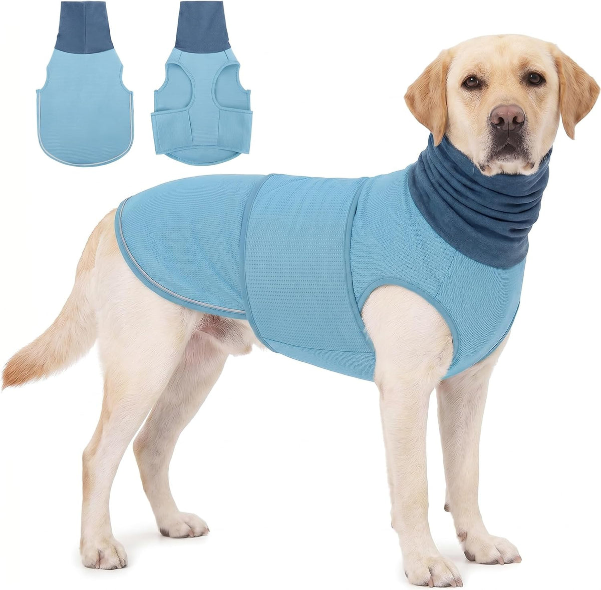 KOESON reflective dog calming jacket for nighttime safety