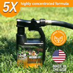 Microbe-Lift pet odor remover applied on artificial turf