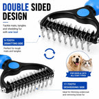 Ergonomic anti-slip handle of Baktas pet grooming tool