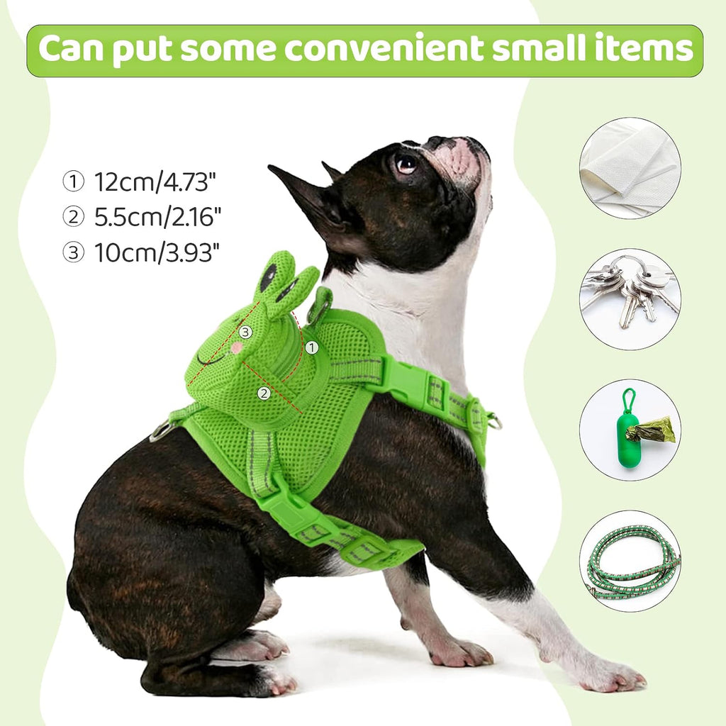 Breathable double layer dog travel backpack with zipper pocket.