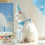 Reusable cat birthday kit with age number stickers