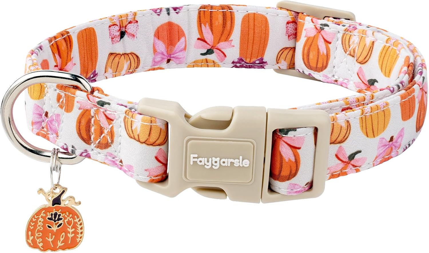 Faygarsle Cute Pink Bow Pattern Dog Collar for Summer Spring Design for Small Medium Large Dogs, S - Image 10