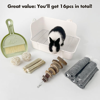 Small animal cage accessory installed in a wire enclosure