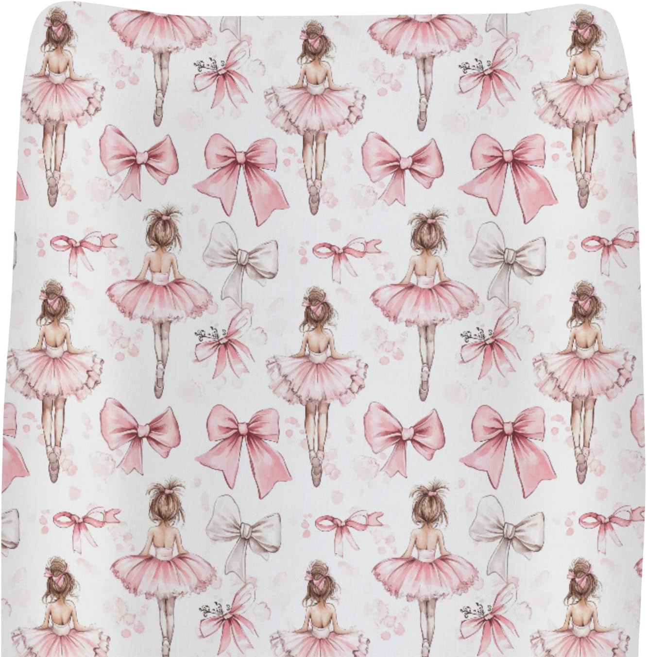 ZoUbqchY ballet girl changing pad cover front view