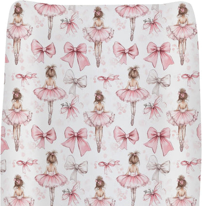 ZoUbqchY ballet girl changing pad cover front view
