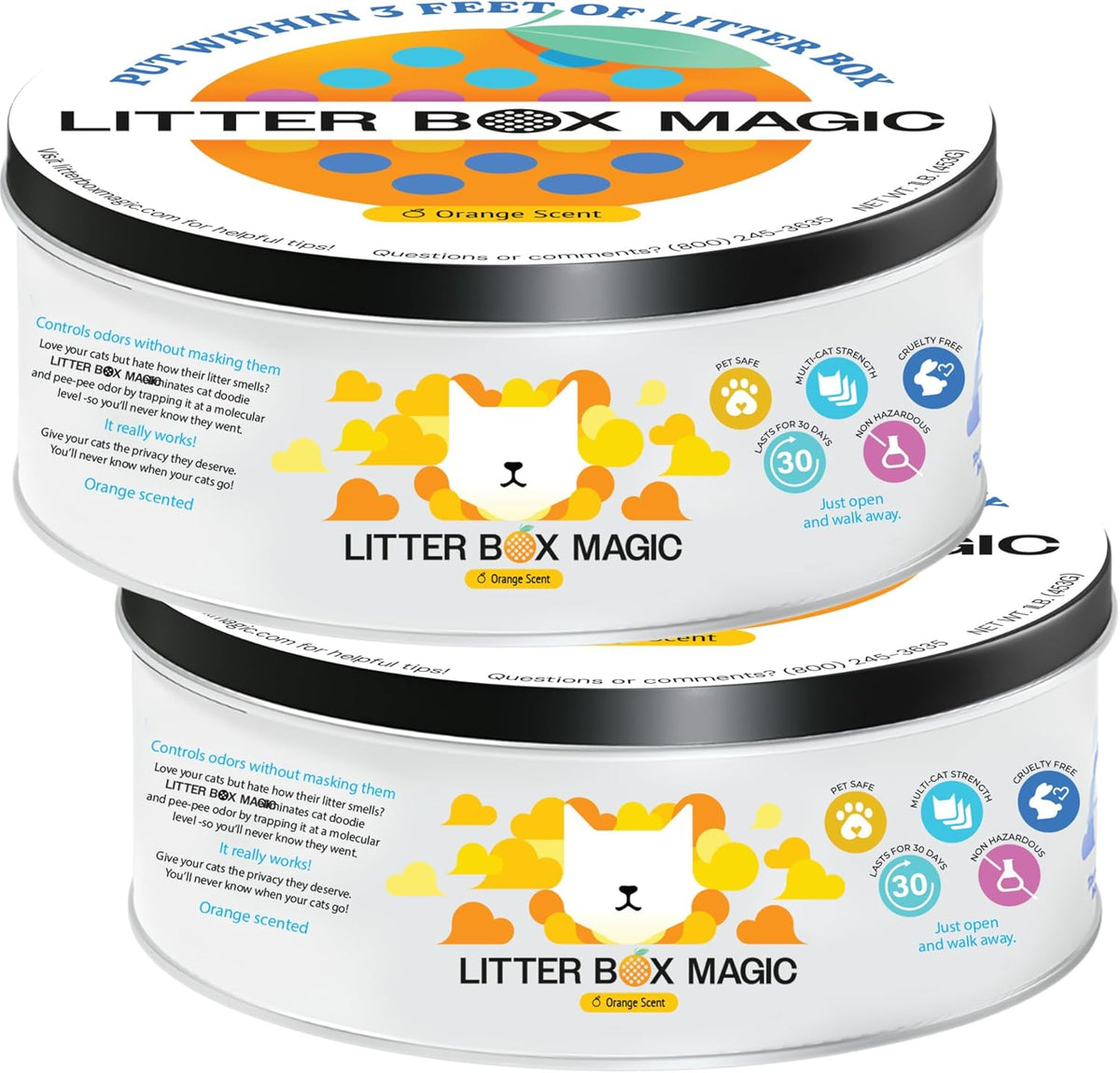 Litter Box Magic Cat Litter Deodorizer (Fresh Scent, 16 Oz, Pack of 1) - Premium Cat Litter Odor Eliminator Gel Jar | Cat Odor & Stain Removers, Urine Odor Eliminator & Pooping Deodorizer, Non Toxic - Image 11