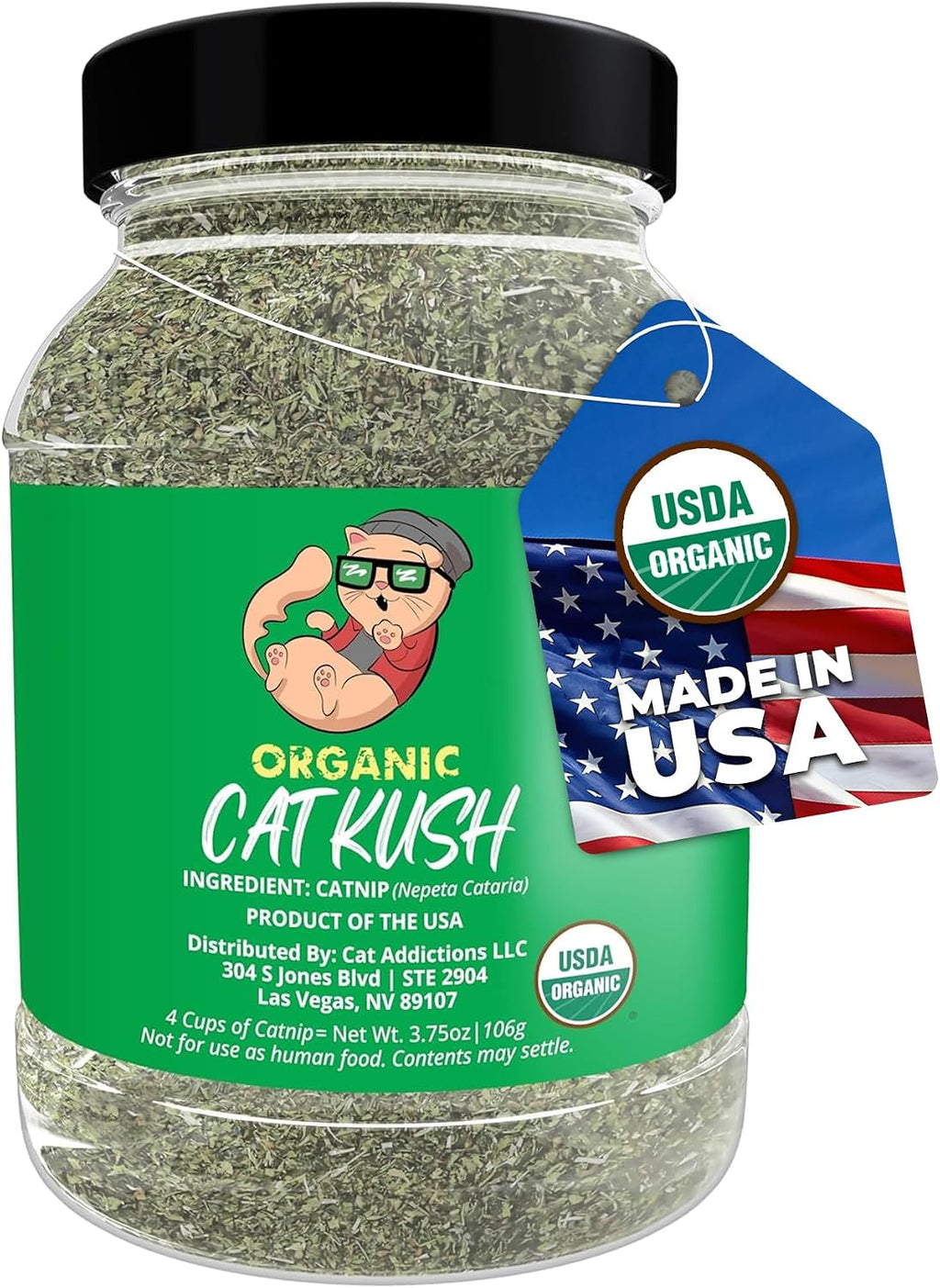 Cat Kush organic catnip authentic USA import packaging