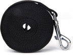 Siumouhoi premium black long leash attached to a dog harness