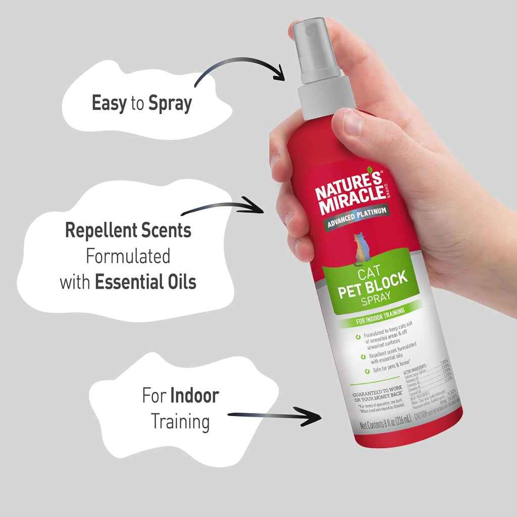 Nature's Miracle cat block spray for indoor furniture protection