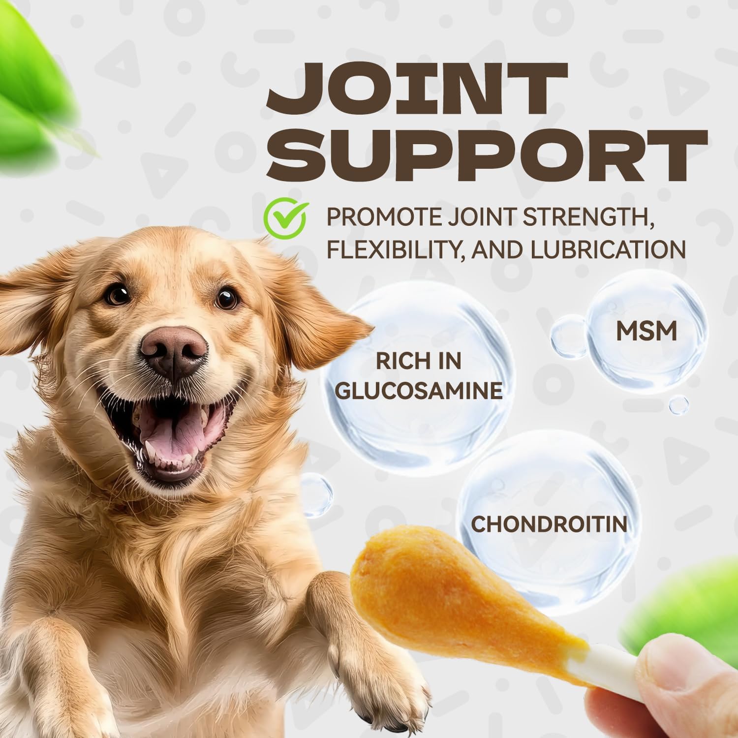 Long-lasting calcium bone snacks demonstrating size and thickness