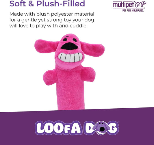 Multipet mini six inch yellow squeaky dog toy for small breeds