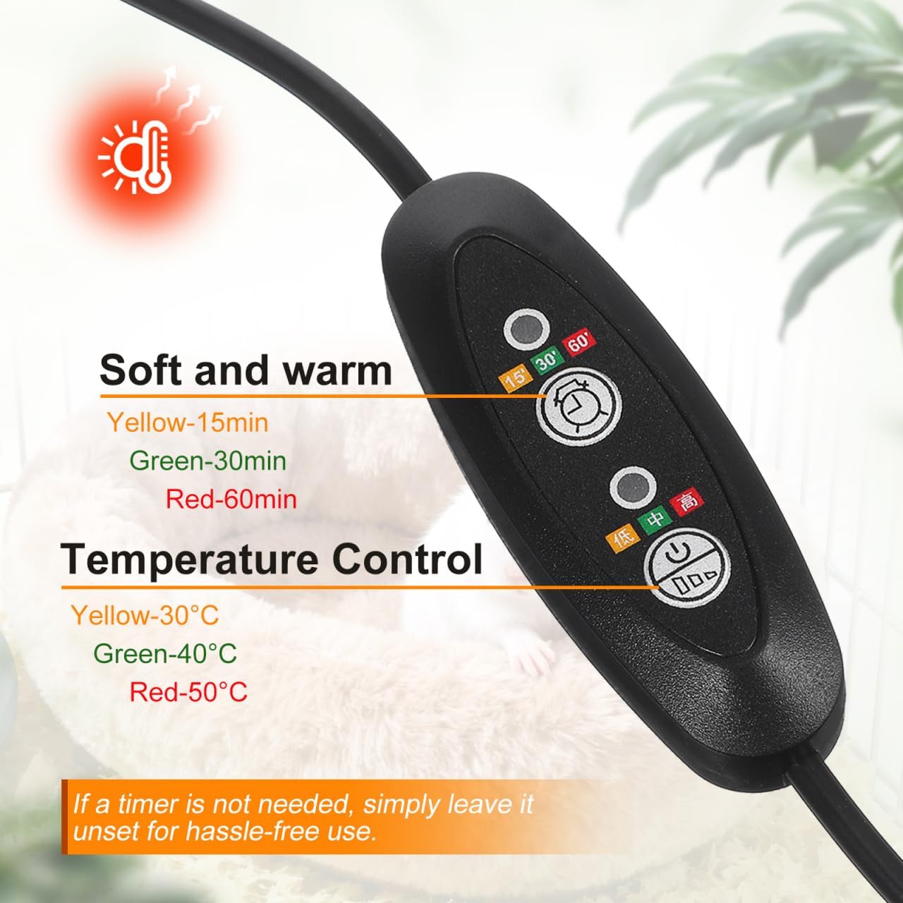 JOINPAYA electric heating pad for rabbits and chinchillas packaging contents.