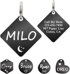 Ultra Joys Dog ID Tag, Custom Dog Tag Personalized Cat Tag, Pet ID Tag, Brushed Stainless Steel Heart Cat Tags Pet Tags Rose Gold Small - Image 13