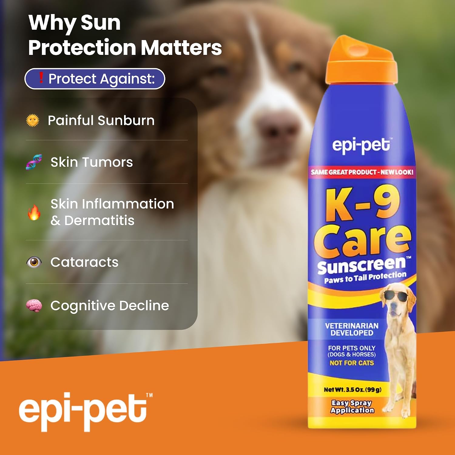 Two bottles of Epi-Pet K-9 Care Sunscreen pack of two
