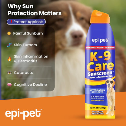 Two bottles of Epi-Pet K-9 Care Sunscreen pack of two
