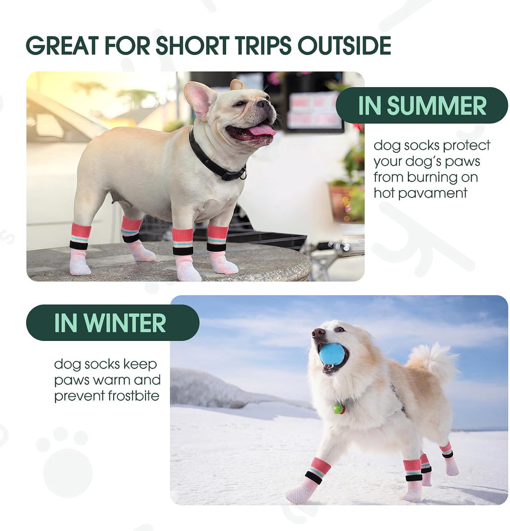 Adjustable magic strap detail on Kuoser dog socks