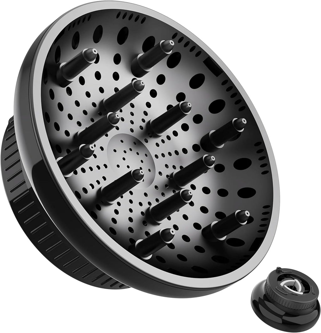 BLOLYO universal hair dryer diffuser attachment front view showing honeycomb design