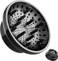 BLOLYO universal hair dryer diffuser attachment front view showing honeycomb design