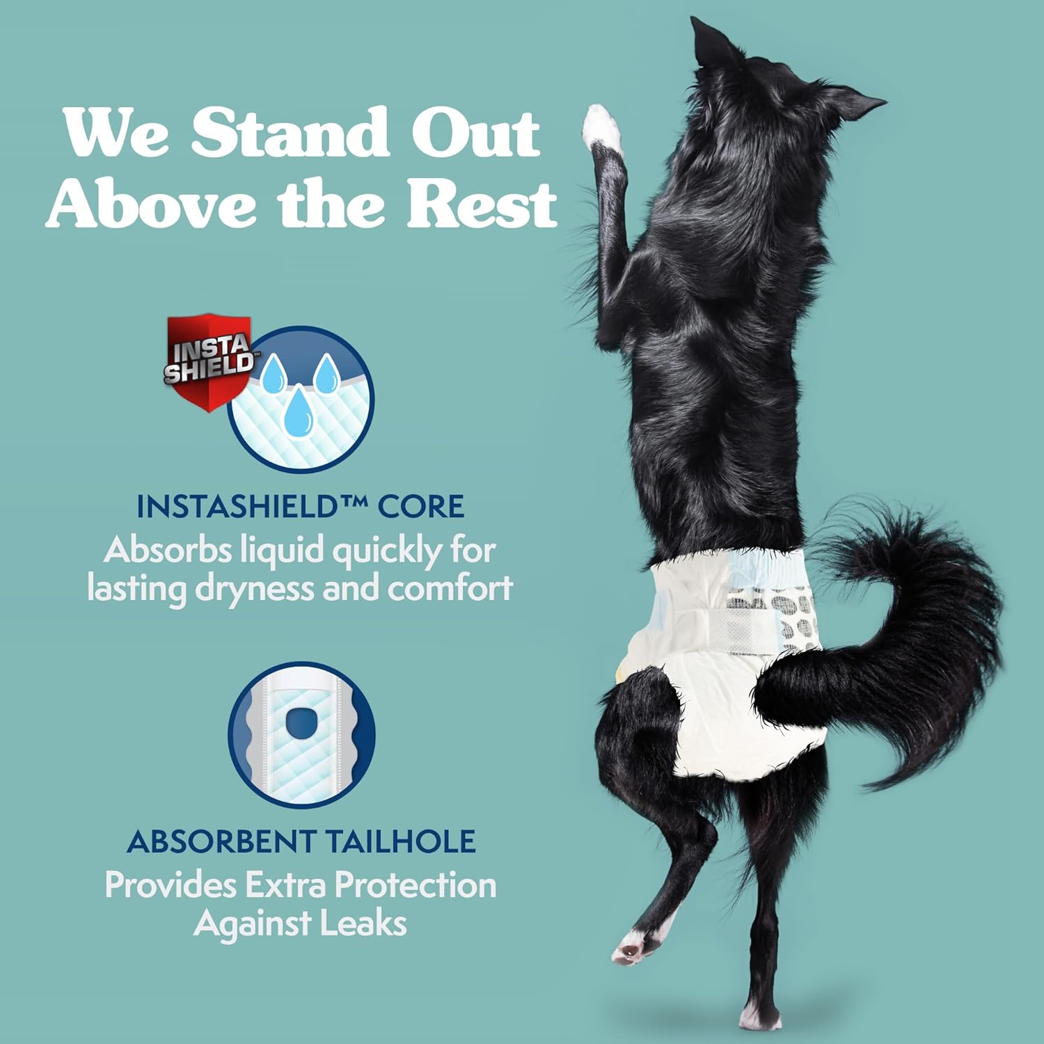 Simple Solution true fit pet diapers leak proof protection core