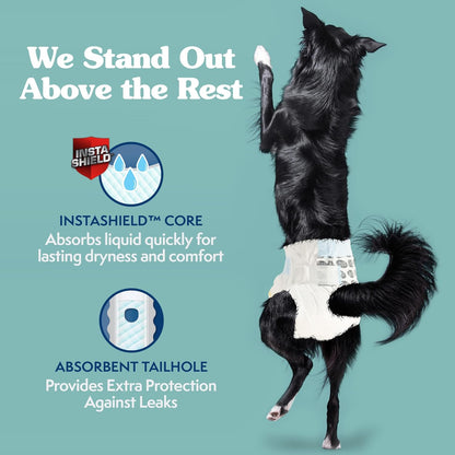 Simple Solution true fit pet diapers leak proof protection core