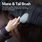 Close up of rounded teeth on Harrison Howard grooming brush