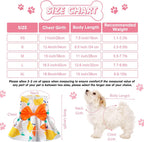 Saintrygo cute pet skirt set with lemon print and orange bowknot