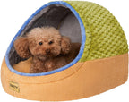 Jiupety Cute Cat Beds for Indoor Cats, Cat Cave Bed for Kittens, Large Cat Cave and Covered Cat Bed with Anti-Slip Bottom, Washable Removable Cushion, M(16"x16"x13"), Dark Gray - Image 9